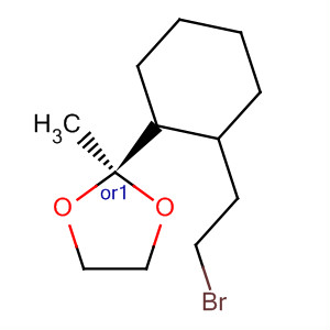 1,3-Dioxolane, 2-[2-(2-bromoethyl)cyclohexyl]-2-methyl-, cis-