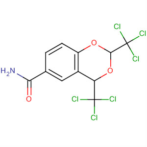 4H-1,3-Benzodioxin-6-carboxamide, 2,4-bis(trichloromethyl)-