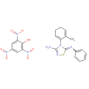 1,2,4-Thiadiazol-3-amine,4,5-dihydro-4-(2-methylphenyl)-5-(phenylimino)-, compd. with2,4,6-trinitrophenol (1:1)
