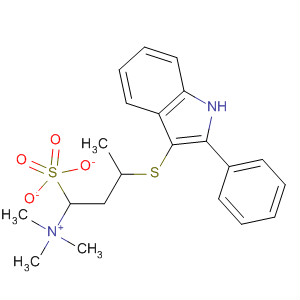 1-Propanaminium, N,N,N-trimethyl-3-[(2-phenyl-1H-indol-3-yl)thio]-,methyl sulfate