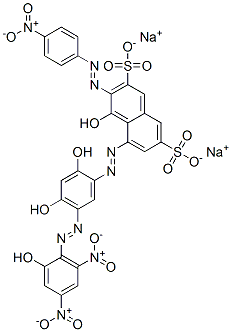 5-[[2,4-Dihydroxy-5-[(2-hydroxy-4,6-dinitrophenyl)azo]phenyl]azo]-4-hydroxy-3-[(4-nitrophenyl)azo]-2,7-naphthalenedisulfonic acid disodium salt