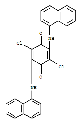 2,5-dichloro-3,6-bis(naphthalen-1-ylamino)cyclohexa-2,5-diene-1,4-dione