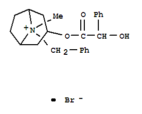 8-benzyl-3-{[hydroxy(phenyl)acetyl]oxy}-8-methyl-8-azoniabicyclo[3.2.1]octane bromide