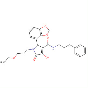 1H-Pyrrole-3-carboxamide,2-(1,3-benzodioxol-4-yl)-1-(3-ethoxypropyl)-2,5-dihydro-4-hydroxy-5-oxo-N-(3-phenylpropyl)-
