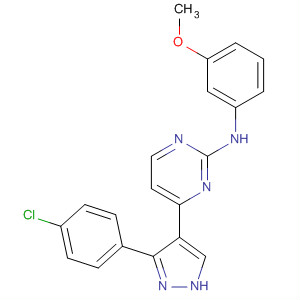 2-Pyrimidinamine,4-[3-(4-chlorophenyl)-1H-pyrazol-4-yl]-N-(3-methoxyphenyl)-