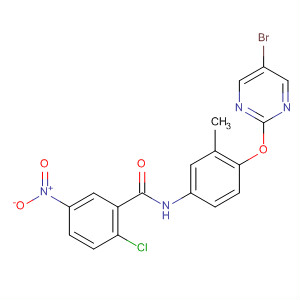 Benzamide,N-[4-[(5-bromo-2-pyrimidinyl)oxy]-3-methylphenyl]-2-chloro-5-nitro-