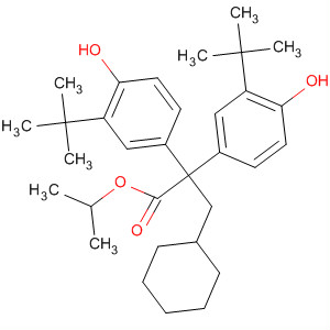 Cyclohexanepropanoic acid,2,2-bis[3-(1,1-dimethylethyl)-4-hydroxyphenyl]-, 1-methylethyl ester