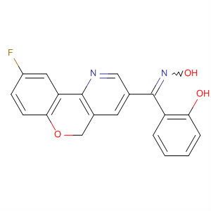 Methanone,(9-fluoro-5H-[1]benzopyrano[4,3-b]pyridin-3-yl)(2-hydroxyphenyl)-,oxime