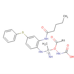 Carbamic acid,[imino[[2-[(1-oxopentyl)amino]-4-(phenylthio)phenyl]amino]methyl]-,methyl ester