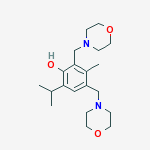 3-methyl-2,4-bis(morpholin-4-ylmethyl)-6-(propan-2-yl)phenol
