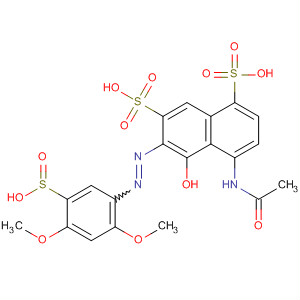1,7-Naphthalenedisulfonic acid,4-(acetylamino)-6-[(2,4-dimethoxy-5-sulfinophenyl)azo]-5-hydroxy-