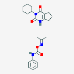 1H-CYCLOPENTAPYRIMIDINE-2,4(3H,5H)-DIONE,3-CYCLOHEXYL-6,7-DIHYDRO-,MIXT. WITH 2-PROPANONE O-((PHENYLAMINO)CARBONYL)OXIME