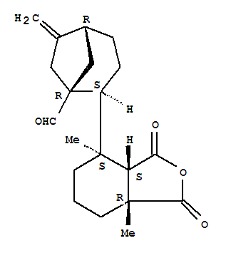 (1R,2S,5R)-6-Methylene-2-[(3aS)-octahydro-4,7aα-dimethyl-1,3-dioxoisobenzofuran-4α-yl]bicyclo[3.2.1]octane-1-carbaldehyde
