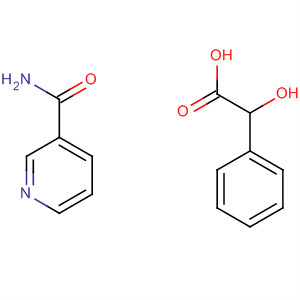 Benzeneacetic acid, a-hydroxy-, compd. with 3-pyridinecarboxamide(1:1)