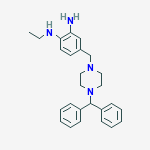 4-[[4-(DIBENZYLPIPERAZIN-1-YL]METHYL]-N-ETHYLBENZENE-1,2-DIAMINE