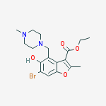 ethyl 6-bromo-5-hydroxy-2-methyl-4-[(4-methylpiperazin-1-yl)methyl]-1-benzofuran-3-carboxylate