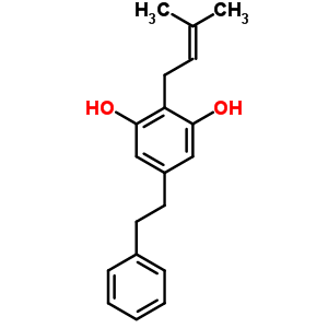 2-(3-methylbut-2-enyl)-5-(2-phenylethyl)benzene-1,3-diol