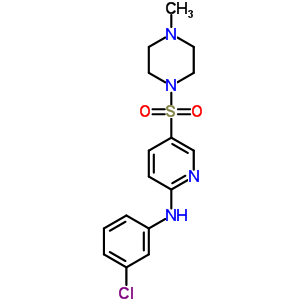 N-(3-CHLOROPHENYL)-5-(4-METHYLPIPERAZIN-1-YL)SULFONYL-PYRIDIN-2-AMINE
