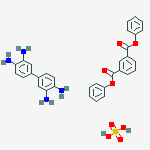 DIPHENYL 1,3-BENZENEDICARBOXYLATE, POLYMER WITH (1,1-BIPHENYL)- 3,3,4,4-TETRAMINE, SULFATE