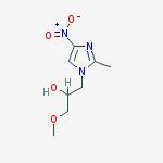 1H-Imidazole-1-ethanol, .alpha.- (methoxymethyl)-2-methyl-4-nitro-