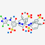 tetrasodium [μ-[3-[[2,5-dihydroxy-6-[[2-hydroxy-5-sulpho-3-[(2,5,6-trichloro-4-pyrimidinyl)amino]phenyl]azo]-8-sulpho-1-naphthyl]azo]-4-hydroxynaphthalene-1,7-disulphonato(8-)]]dicuprate(4-)