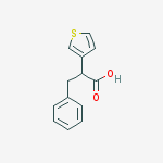 3-phenyl-2-(thiophen-3-yl)propanoic acid