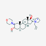 (2s,3s,5s,8r,9s,10s,13s,14s,16s,17r)-10,13-dimethyl-2-morpholin-4-yl-16-(1-prop-2-enylpyrrolidin-1-ium-1-yl)-2,3,4,5,6,7,8,9,11,12,14,15,16,17-tetradecahydro-1h-cyclopenta[a]phenanthrene-3,17-diol
