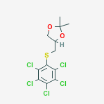 2,2-DIMETHYL-4-((PENTACHLOROPHENYLTHIO)METHYL)-1,3-DIOXOLANE