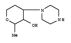 2H-PYRAN-3-OL,TETRAHYDRO-2-METHYL-4-(PIPERAZIN-1-YL)-