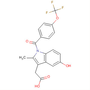 1H-Indole-3-acetic acid,5-hydroxy-2-methyl-1-[4-(trifluoromethoxy)benzoyl]-