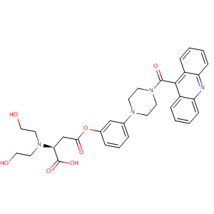 L-Aspartic acid, N,N-bis(2-hydroxyethyl)-,1-[3-[4-(9-acridinylcarbonyl)-1-piperazinyl]phenyl] ester