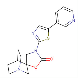 Spiro[1-azabicyclo[2.2.2]octane-3,5'-oxazolidin]-2'-one,3'-[5-(3-pyridinyl)-2-thiazolyl]-