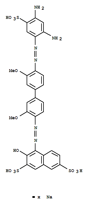 4-[[4-[(2,4-diamino-5-sulphophenyl)azo]-3,3-dimethoxy[1,1-biphenyl]-4-yl]azo]-3-hydroxynaphthalene-2,7-disulphonic acid, sodium salt