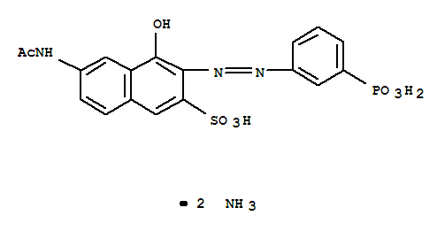 diammonium 6-acetamido-4-hydroxy-3-[(3-phosphonatophenyl)azo]naphthalene-2-sulphonate