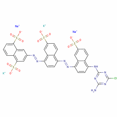 3-[[4-[[4-[(4-amino-6-chloro-1,3,5-triazin-2-yl)amino]-7-sulpho-1-naphthyl]azo]-7-sulpho-1-naphthyl]azo]naphthalene-1,5-disulphonic acid, potassium sodium salt