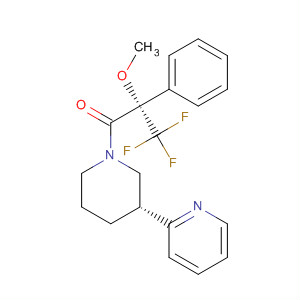 Piperidine,3-(2-pyridinyl)-1-[(2S)-3,3,3-trifluoro-2-methoxy-1-oxo-2-phenylpropyl]-,(3R)-