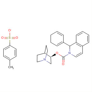 2(1H)-Isoquinolinecarboxylic acid, 3,4-dihydro-1-phenyl-,(3R)-1-azabicyclo[2.2.2]oct-3-yl ester, (1R)-,mono(4-methylbenzenesulfonate)
