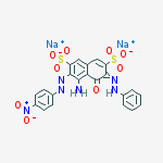disodium (3E)-5-amino-6-(4-nitrophenyl)diazenyl-4-oxo-3-(phenylhydrazinylidene)naphthalene-2,7-disulfonate