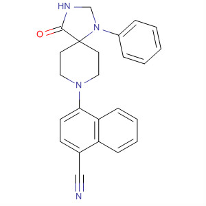 1-Naphthalenecarbonitrile,4-(4-oxo-1-phenyl-1,3,8-triazaspiro[4.5]dec-8-yl)-
