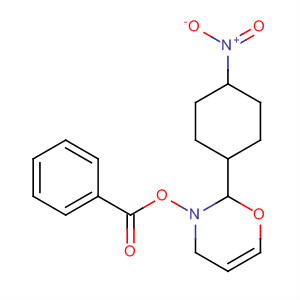 2H-1,3-Oxazine, 3-(benzoyloxy)tetrahydro-2-(4-nitrophenyl)-