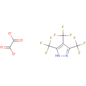 1H-Pyrazole, 3,4,5-tris(trifluoromethyl)-, ethanedioate (1:1)