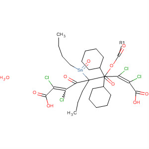 2-Butenoic acid,4,4'-[(dibutylstannylene)bis(oxy)]bis[2,3-dichloro-4-oxo-, dicyclohexylester, (Z,Z)-