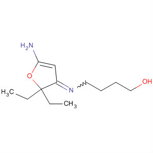 1-Butanol, 4-[(5-amino-2,2-diethyl-3(2H)-furanylidene)amino]-