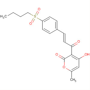 2H-Pyran-2-one,3-[3-[4-(butylsulfonyl)phenyl]-1-oxo-2-propenyl]-4-hydroxy-6-methyl-, (E)-