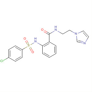 Benzamide,2-[[(4-chlorophenyl)sulfonyl]amino]-N-[2-(1H-imidazol-1-yl)ethyl]-