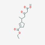 5-(3-ethoxycarbonylcyclopent-2-en-1-yl)-3-oxohexanoic Acid