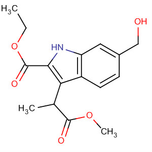 1H-Indole-3-propanoic acid, 2-(ethoxycarbonyl)-6-(hydroxymethyl)-,methyl ester