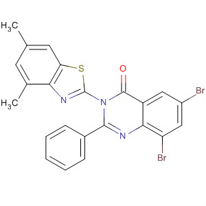 4(3H)-Quinazolinone,6,8-dibromo-3-(4,6-dimethyl-2-benzothiazolyl)-2-phenyl-
