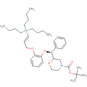 4-Morpholinecarboxylic acid,2-[(S)-phenyl[2-[[(2E)-3-(tributylstannyl)-2-propen-1-yl]oxy]phenoxy]methyl]-, 1,1-dimethylethyl ester, (2S)-