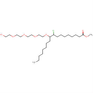 11,14,17,20-Tetraoxadocosanoic acid, 9-chloro-22-hydroxy-10-octyl-,methyl ester